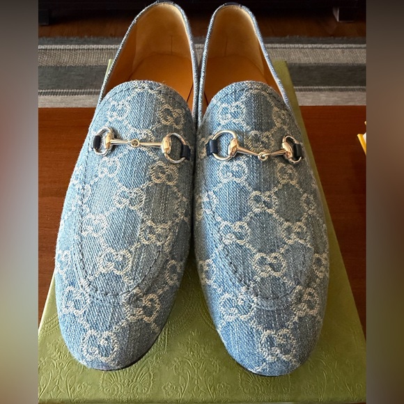Gucci Princetown Loafers Blue Denim GG - Picture 4 of 7